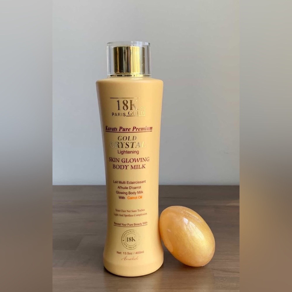 18k Gold Paris Gold Lotion and soap